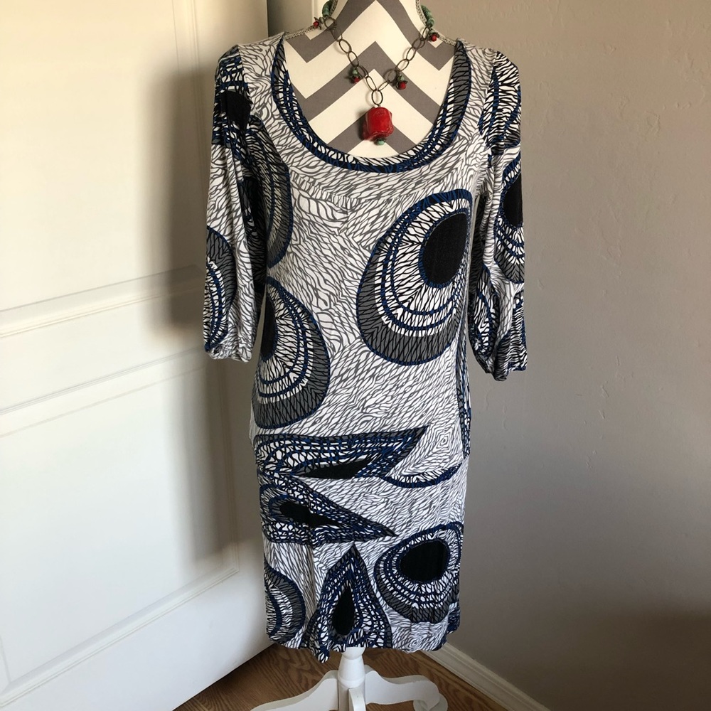 BCBGMaxAzria Retro Circles Dress